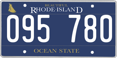 RI license plate 095780