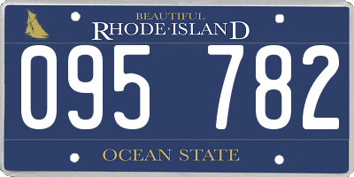 RI license plate 095782
