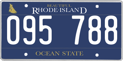 RI license plate 095788