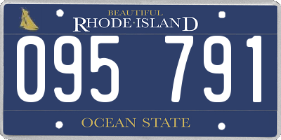RI license plate 095791