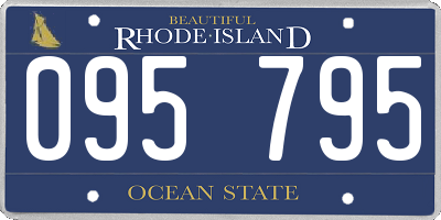 RI license plate 095795