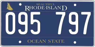 RI license plate 095797