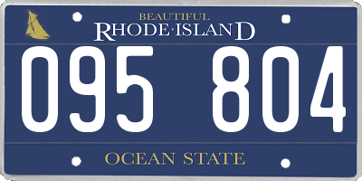 RI license plate 095804