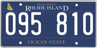 RI license plate 095810