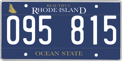 RI license plate 095815