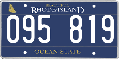 RI license plate 095819