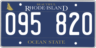 RI license plate 095820
