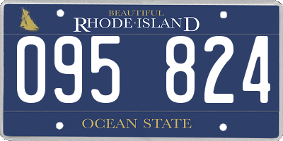 RI license plate 095824