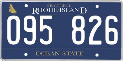 RI license plate 095826