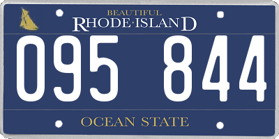RI license plate 095844