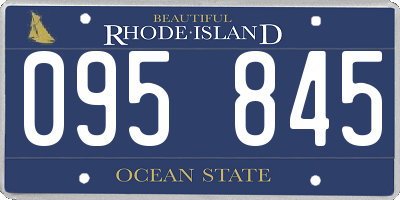 RI license plate 095845
