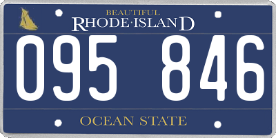 RI license plate 095846