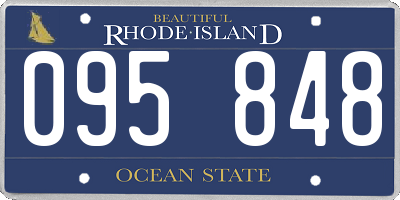 RI license plate 095848
