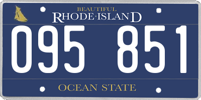 RI license plate 095851