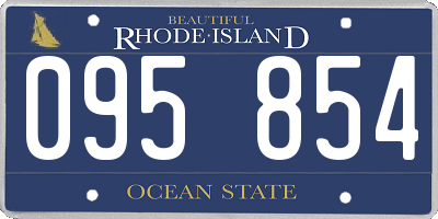 RI license plate 095854