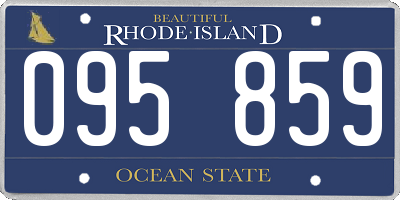 RI license plate 095859