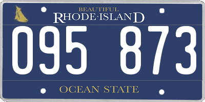 RI license plate 095873