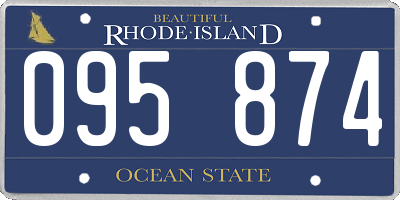 RI license plate 095874