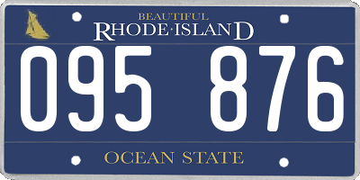 RI license plate 095876