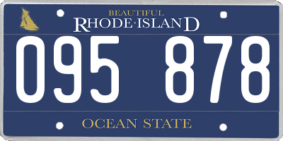 RI license plate 095878