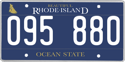RI license plate 095880