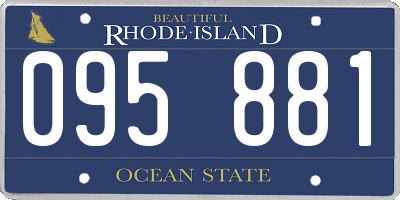 RI license plate 095881