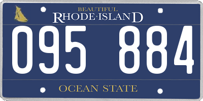RI license plate 095884