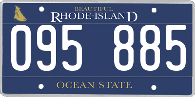 RI license plate 095885