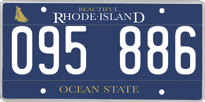 RI license plate 095886