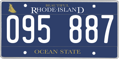 RI license plate 095887