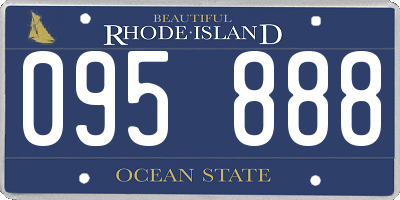 RI license plate 095888