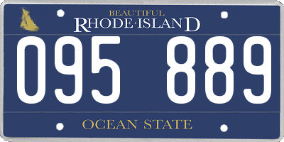 RI license plate 095889