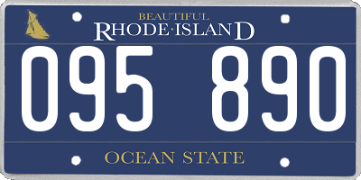RI license plate 095890