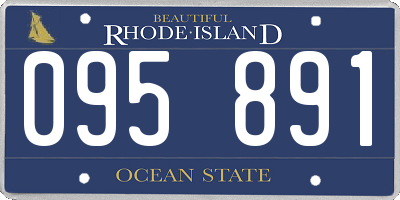 RI license plate 095891