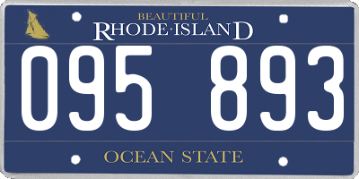 RI license plate 095893