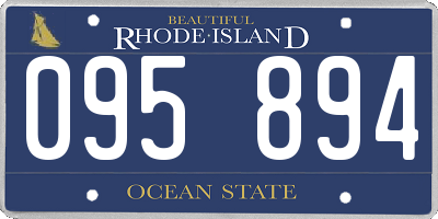 RI license plate 095894