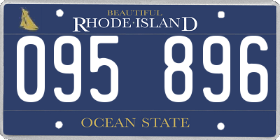 RI license plate 095896