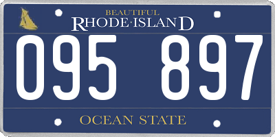 RI license plate 095897