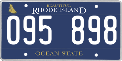 RI license plate 095898