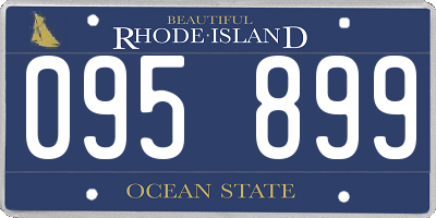 RI license plate 095899