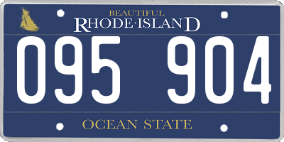RI license plate 095904