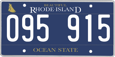 RI license plate 095915