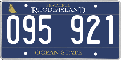 RI license plate 095921