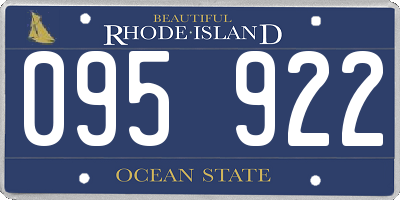 RI license plate 095922