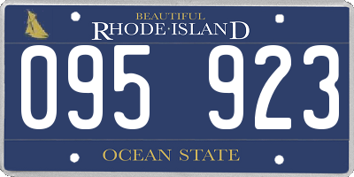 RI license plate 095923
