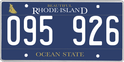 RI license plate 095926