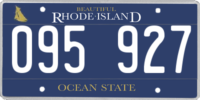 RI license plate 095927