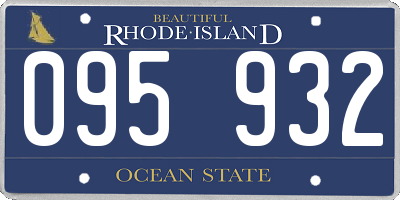 RI license plate 095932