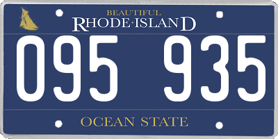 RI license plate 095935