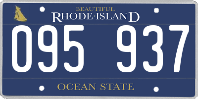 RI license plate 095937